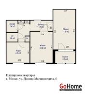 Купить 2-комнатную квартиру, Минск, Дунина-Марцинкевича ул., 6(Фрунзенский район) Минск