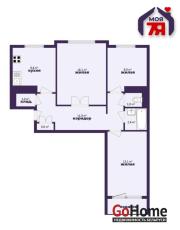 Купить 3-комнатную квартиру, Минск, Якубова ул., 48/1 (Ленинский район) Минск