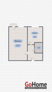 Купить 1-комнатную квартиру, Брест, Писателя Смирнова ул. Брест