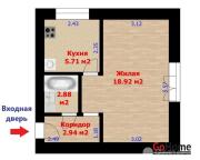 Купить 1-комнатную квартиру, Минск, Орловская, 11 (Центральный район) Минск