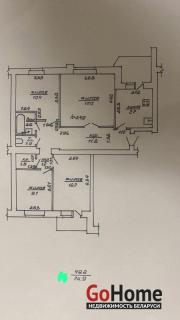 Купить 4-комнатную квартиру, Витебск, Московский, 43/1 Витебск
