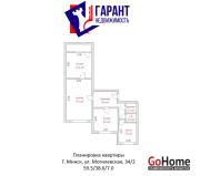 Купить 3-комнатную квартиру, Минск, Могилевская ул., 34/2 (Октябрьский район) Минск
