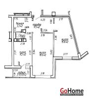 Купить 2-комнатную квартиру, Минск, Одоевского ул., 101/А (Фрунзенский район) Минск