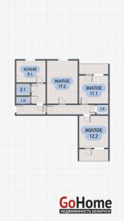 Купить 3-комнатную квартиру, Брест, Луцкая ул. Брест