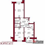 Купить 2-комнатную квартиру, Барановичи, Домейко, 4 Барановичи