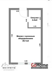 Купить 1-комнатную квартиру, Минск, Савицкого ул., 23 (Октябрьский район) Минск