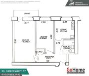 Купить 2-комнатную квартиру, Минск, Люксембург ул., 97 (Московский район) Минск