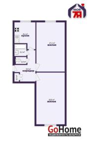 Купить 2-комнатную квартиру, Слуцк, Социалистическая ул., 140 Слуцк