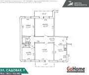 Купить 4-комнатную квартиру, Минск, Садовая ул., 9 (Первомайский район) Минск