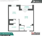 Купить 1-комнатную квартиру, Минск, Мястровская ул., 12 (Центральный район) Минск