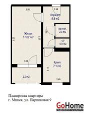 Купить 1-комнатную квартиру, Минск, Парниковая ул., 9 (Первомайский район) Минск