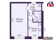 Купить 1-комнатную квартиру, Солигорск, Наруцкого ул., 1 Солигорск